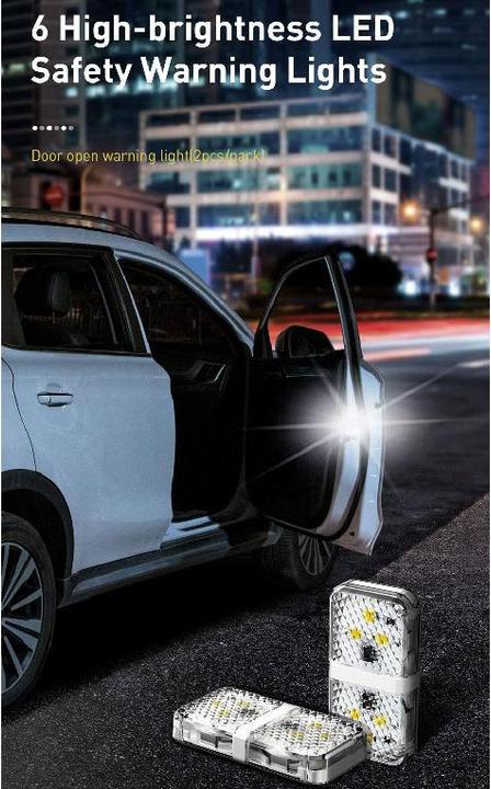Actual product image Baseus Door open warning light2pcs/packWhite