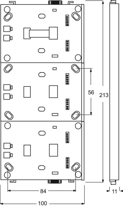 Actual product image Busch-Jaeger Base support, 3-gang KNX/EIB
