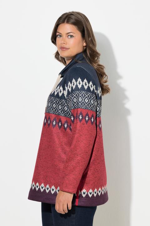 Image du produit Laurasøn Sweat long, motif norvégien. Manches longues, col montant (42)
