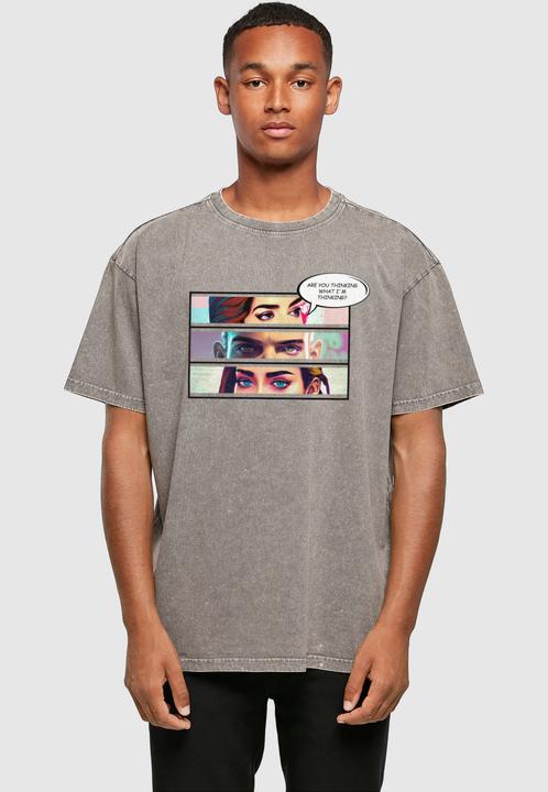 Produktbild Merchcode Thinking Comic Acid Washed Oversized Tee - 116355 (4XL)