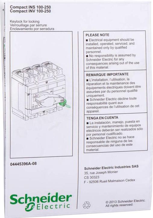 Actual product image Schneider Electric Locking device for Profalux/Ronis- 31087