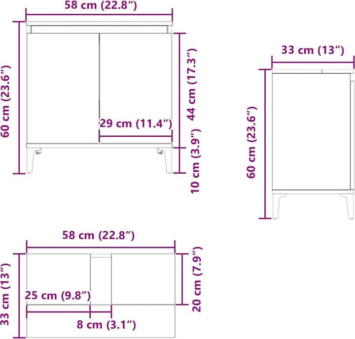 Image du produit vidaXL Babbie (58 x 33 x 60 cm)