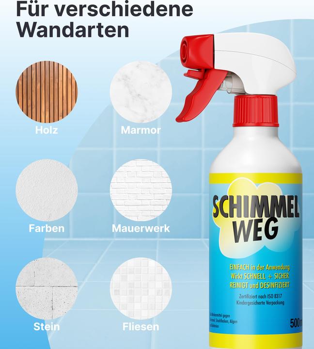 Actual product image Plid Anti-mould spray 1.5L for approx. 3m² / mould remover mould spray chlorine-free