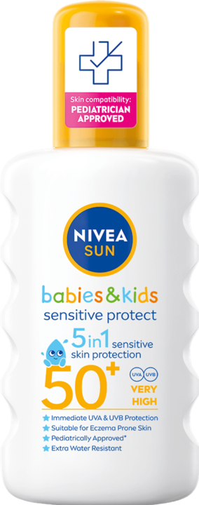 Image du produit NIVEA Sun Kids Protect & Sensitive (Spray solaire, SPF 50, 200 ml, 150 g)