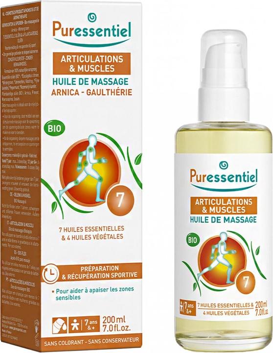 Produktbild Puressentiel Massageöl Muskelanstrengung Bio (200ml) (200 ml)