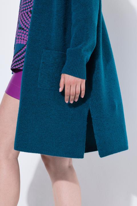 Actual product image Ulla Popken Oversized Open Shape Long Sleeve Cardigan (60)