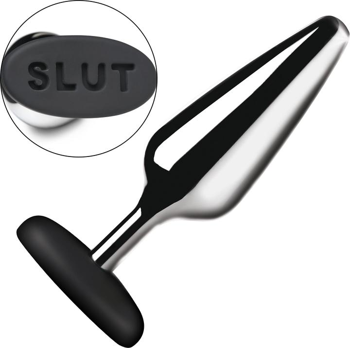 Produktbild Master Series XR Brands Butt Slut Metall & Silikon Butt Plug Silber