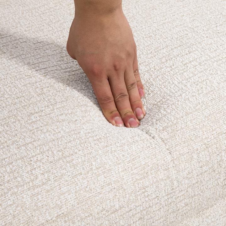 Produktbild Homcom 2 Sitzer Sofa Polyester, Mehrschichtplatte Beige (2-Sitzer)