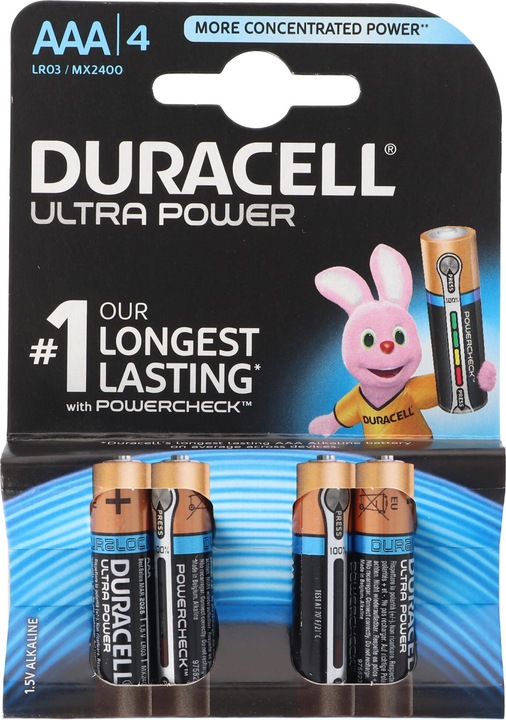 Produktbild Duracell Ultra (4 Stk., AAA, 1100 mAh)