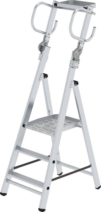 Produktbild Günzburger Plattformleiter steckbar mit klappbaren Griffen (Plattformleiter, 210 cm)