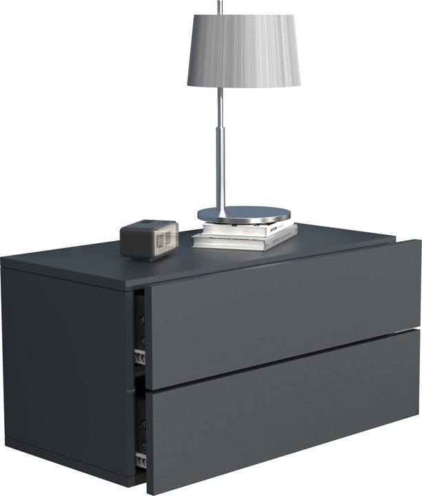 Immagine prodotto VCM Comodino con cassetto a muro in legno Comodino con cassetto a muro Consolle da letto Usal L 60 cm (60 x 32 x 32 cm)