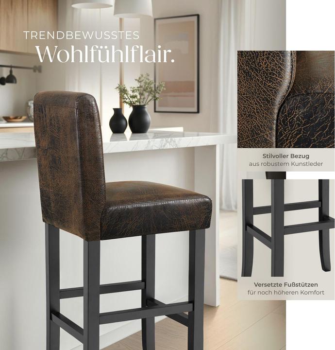 Actual product image tectake bar stool kitchen stool wooden stool stool chair