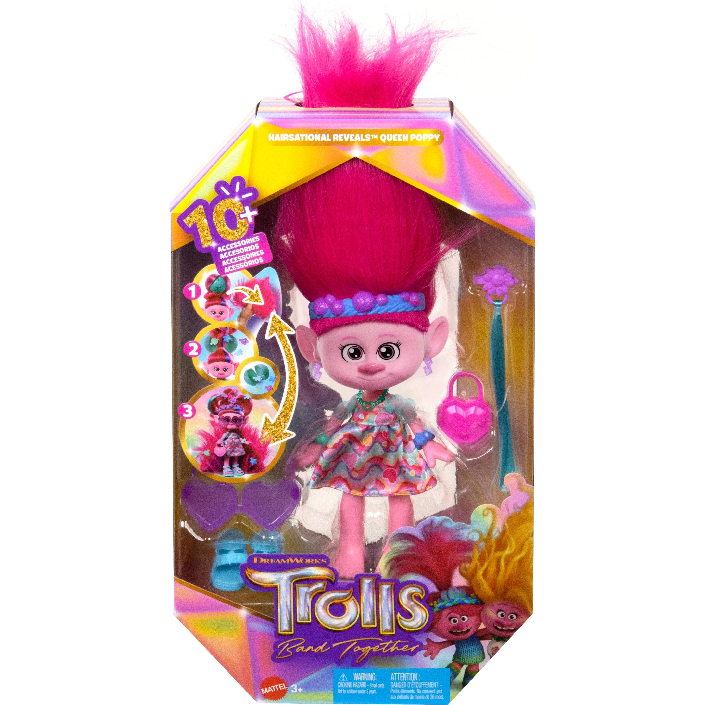 Mattel Trolls 2in1 Haarspiel Poppy