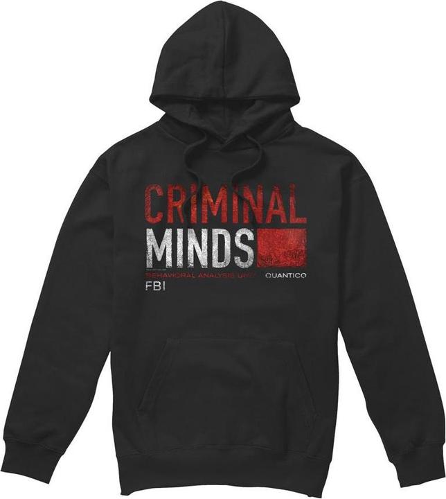 Immagine prodotto Criminal Minds Felpa con Cappuccio Carta del Titolo Uomo (XXL)