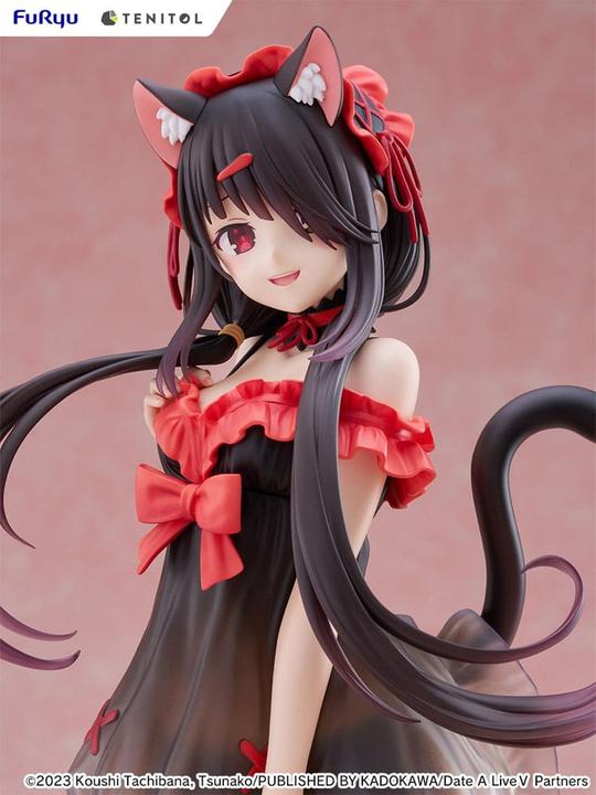 Actual product image Furyu Date A Live V Tenitol Tall PVC Statue Kurumi Tokisaki 30 cm