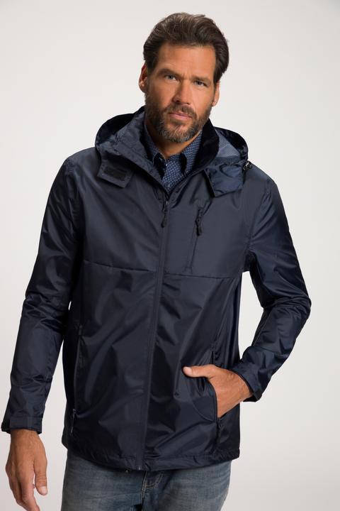 Immagine prodotto JP1880 Giacca impermeabile da pioggia con cappuccio, zip e leggera fodera di mesh (6XL)