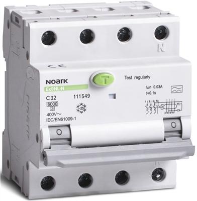 Noark Electric FI/LS 3P+N 6kA 32A 30mA Type A (32 A)