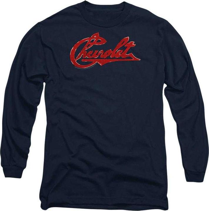 Produktbild Chevrolet Script Distressed TShirt Langärmlig (S)