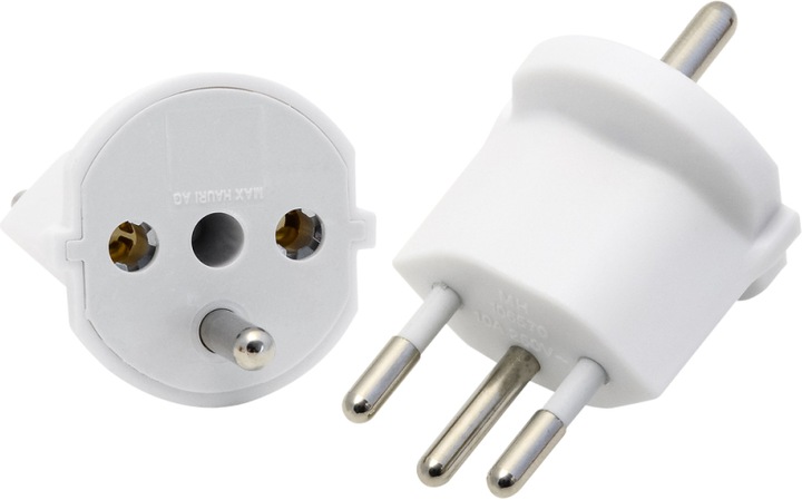 Actual product image Schönenberger Fix adapter Schuko-CH (Type 12, Type 12)