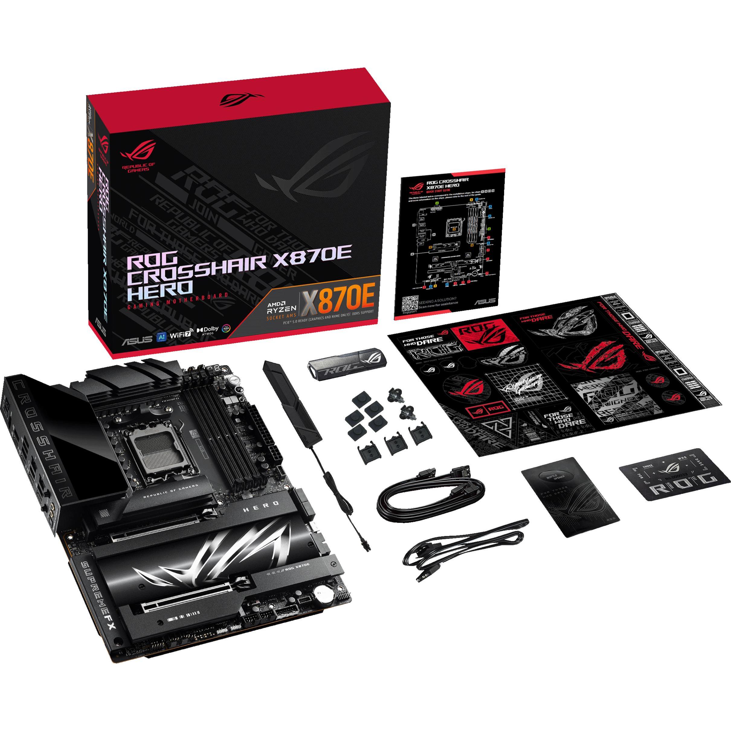 ASUS Rog Crosshair X870e Hero (AM5, AMD X870E, ATX), Mainboard