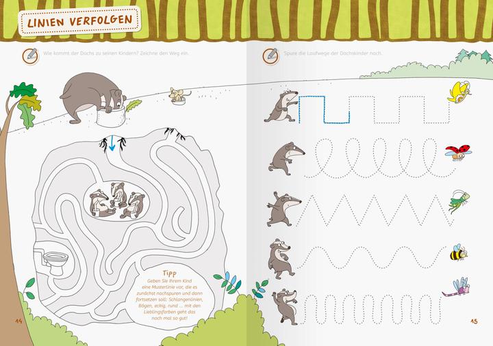 Produktbild Ravensburger Mein grosses Vorschulbuch: Buchstaben Zahlen Konzentration (Deutsch, Kirstin Jebautzke, Theresia Koppers, 2024)