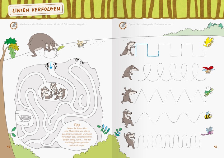 Actual product image Ravensburger Mein grosses Vorschulbuch: Buchstaben Zahlen Konzentration (German, Kirstin Jebautzke, Theresa Koppers, 2024)