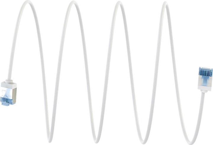 Produktbild Goobay Ultraflexibles CAT 6A Patchkabel, slim, U/FTP, weiss (U/FTP, CAT6a, 7.50 m)
