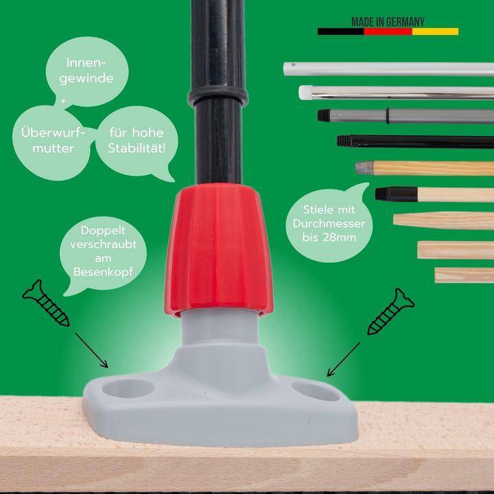 Actual product image Novaliv Sweeping Broom Broom with telescopic handle Street broom with handle Garden broom Industrial broom (1 pcs.)