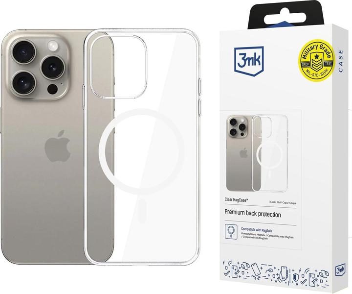 Immagine prodotto 3MK MagCase trasparente per iPhone 15 Pro Max (Apple iPhone 15 Pro Max)