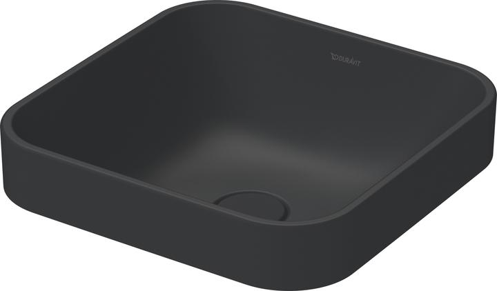 Image du produit Duravit Vasque à poser HAPPY D.2 PLUS o ÜL o HLB 400x400mm o HL anthracite mat (400 mm, 400 mm)