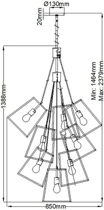 Image du produit Elstead Lighting Fu Lighton Lustre E27 13 branches bronze