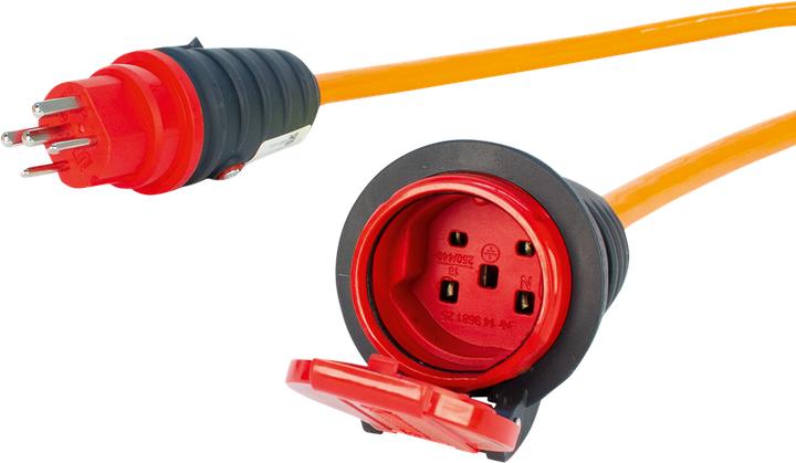 Image du produit Steffen Câble prolongateur industriel EPR-PUR 5x2.5mm2 10m T25 IP55 (10 m, Type 25)