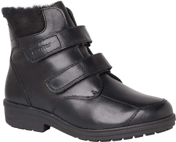 Actual product image Ganter Women's Ankle Boots with Hook-and-Loop Closure, Block Heel, and Removable Insole (35)