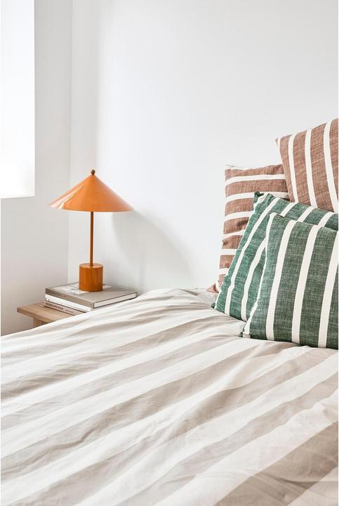 Produktbild OYOY Living Kissenbezug Kara 60 x 40 cm, Braun/Weiss (60 x 40 cm)