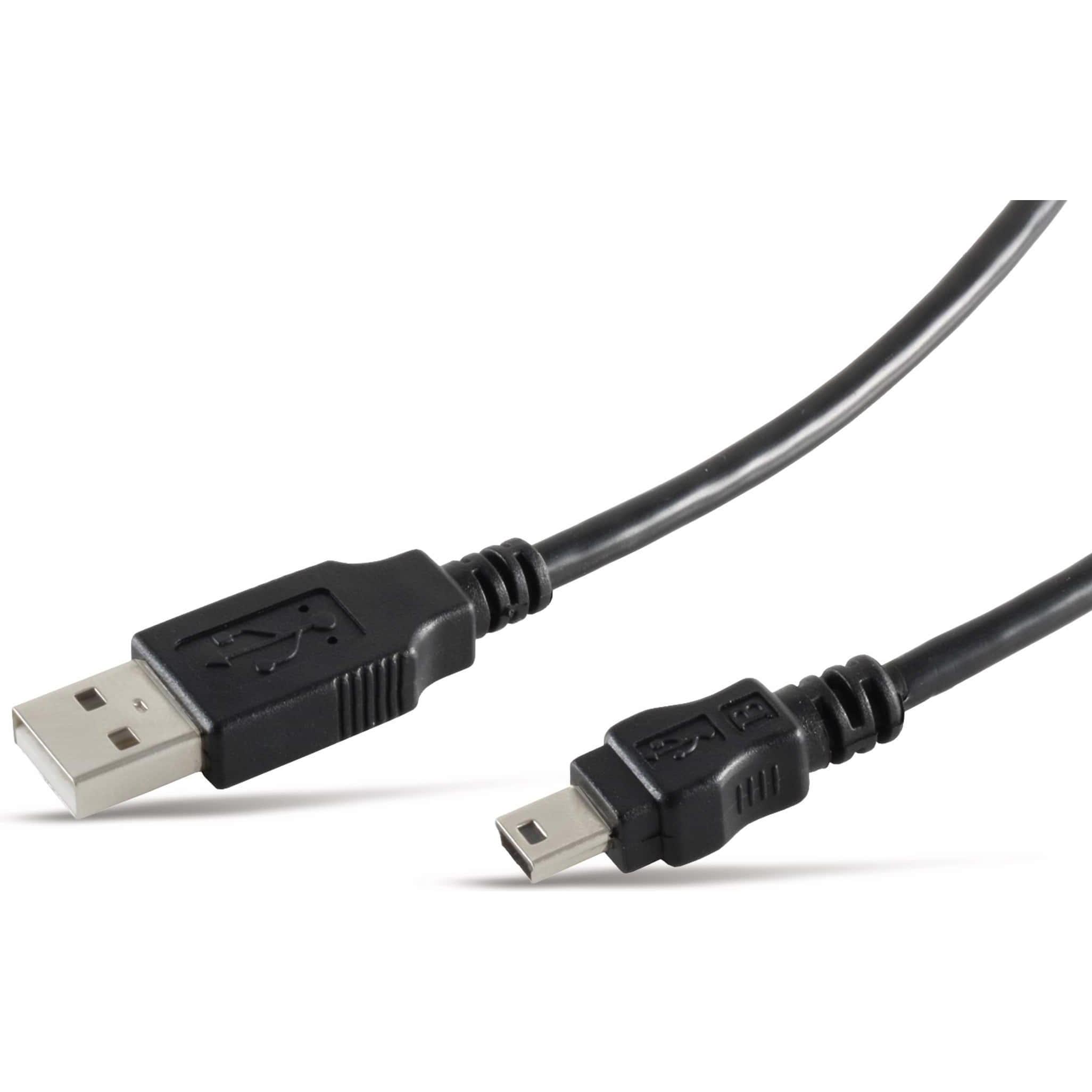 Thumbnail - Eneroid Mini-USB Kabel, USB-A/USB-B Mini 5-pin, 3 m (3 m, USB 2.0), USB Kabel