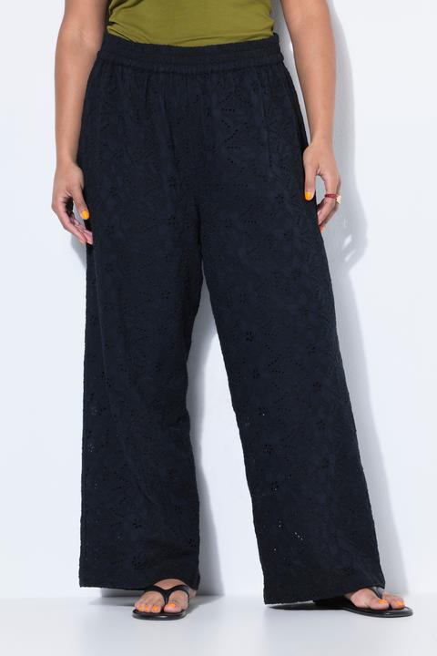 Produktbild Studio Untold Hose, Wide Legs, Baumwoll-Spitze, Elastikbund (58)