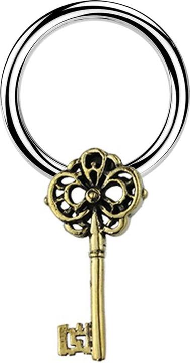 Immagine prodotto Star Piercing Anello di chiusura micro in argento placcato oro (Ottone, Acciaio chirurgico 316L)