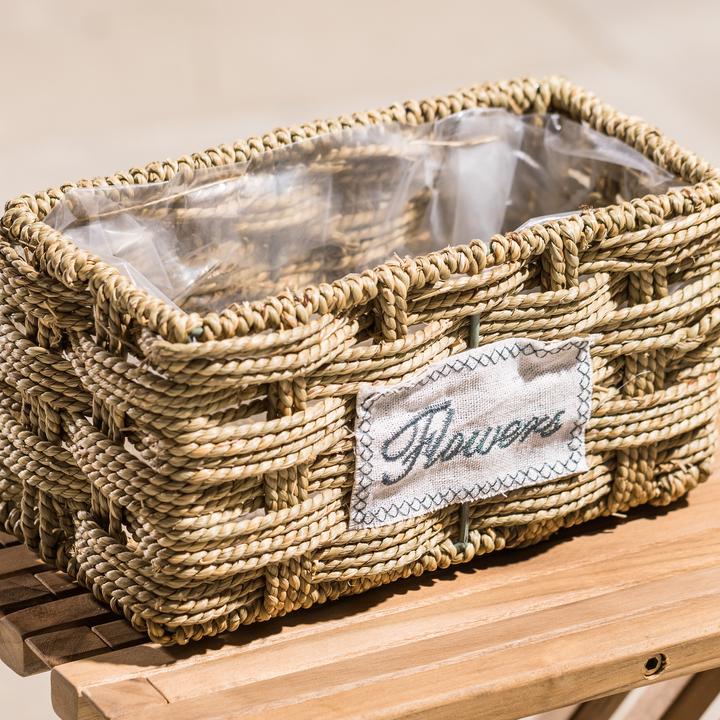 Actual product image GuGus Square Planter 25 cm, Nature (25 x 25 x 12 cm)