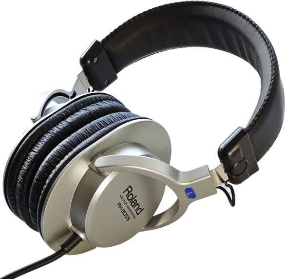 Actual product image Roland RH-200S Silver headphones with wall bracket (NC, Cable)