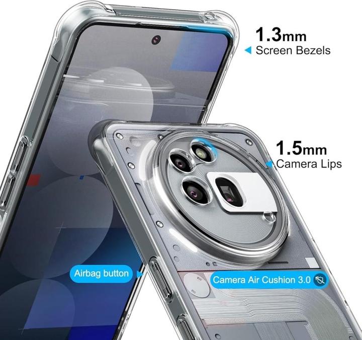 Actual product image Screenguard Crystal Soft Airbag Bumper Cover (Nothing Phone (3a) Pro)