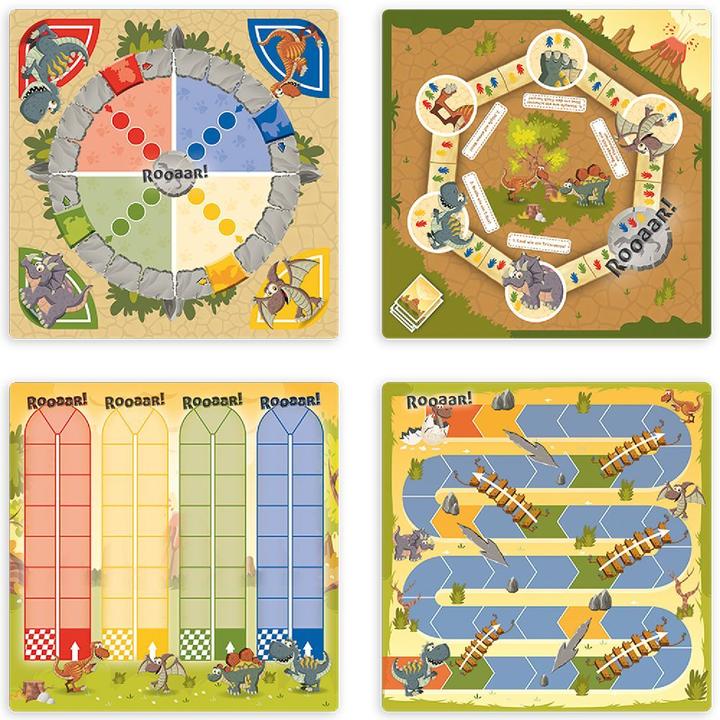 Produktbild ASS Altenburg Dino Spielesammlung, Brettspiel, für 2-4 Spieler, ab 5 Jahren (DE-Ausgabe) (Deutsch, 2 - 4 Spieler)