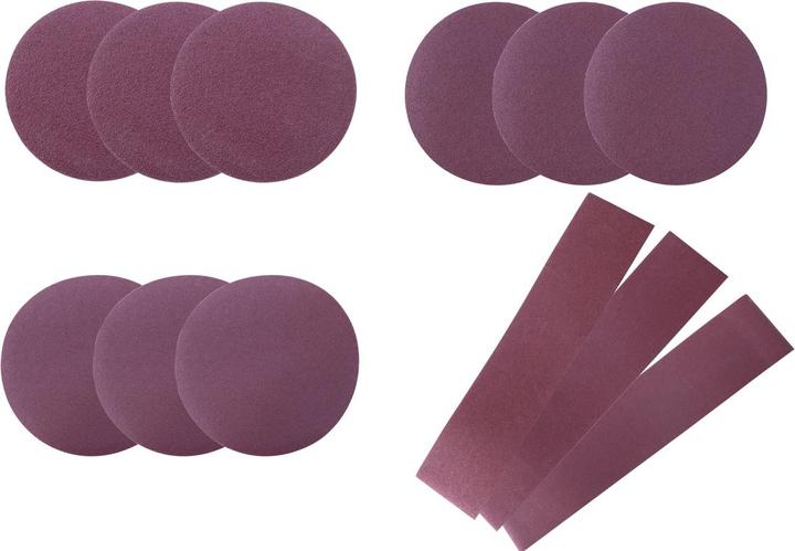 Actual product image Scheppach Grinding set 12 pieces (80, 120, 180)