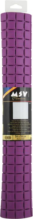 Actual product image spirella Tapis Anti Derapant Quadro Premium 54 X 54 cm Viol (54 x 54 cm)