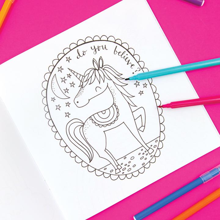 Produktbild Rachel Ellen Malbuch Einhorn