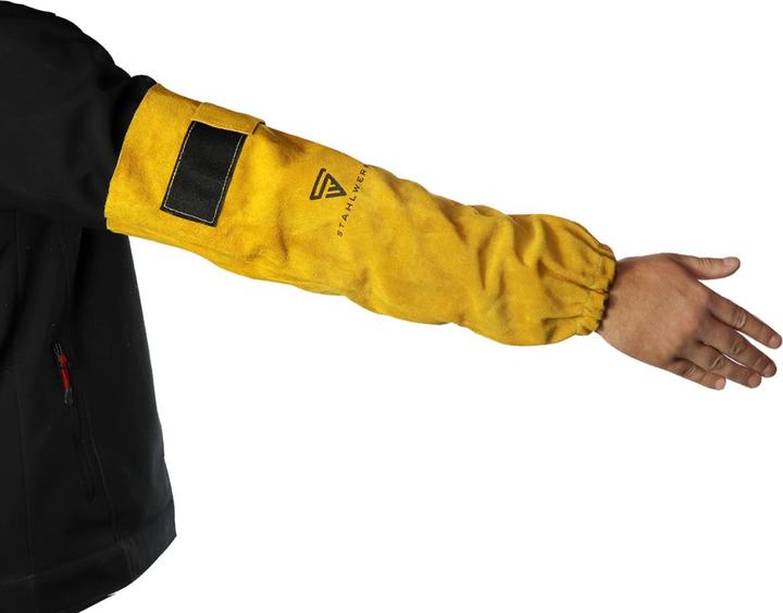 Produktbild Stahlwerk Schweisser Armschutz Spritzschutz Armschoner Schweisser Ärmel Echtleder (One Size)