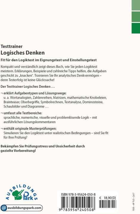 Testtrainer Logisches Denken (Deutsch, Andreas Mohr, Marcus Mery, Kurt Guth, 2024)