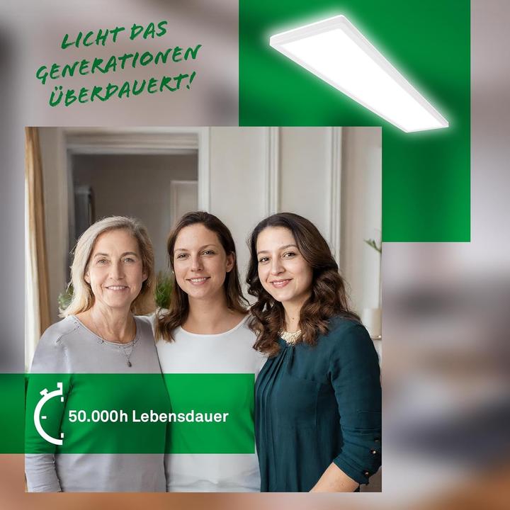 Produktbild Briloner Ultraeffizientes & Ultraflaches LED Panel mit Energieeffizienz Klasse A (4800 lm)