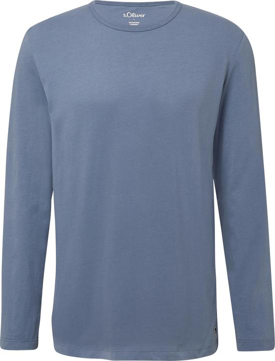 Produktbild s.Oliver T-Shirt Softes Longsleeve mit Crew Neck und Logo-Patch (L)