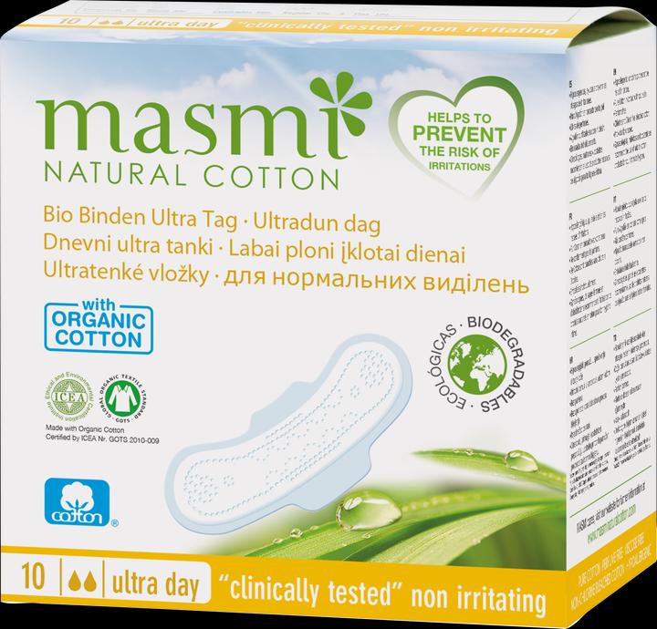 Masmi Etichetta organica Ultra (10 x, Assorbenti igienici)