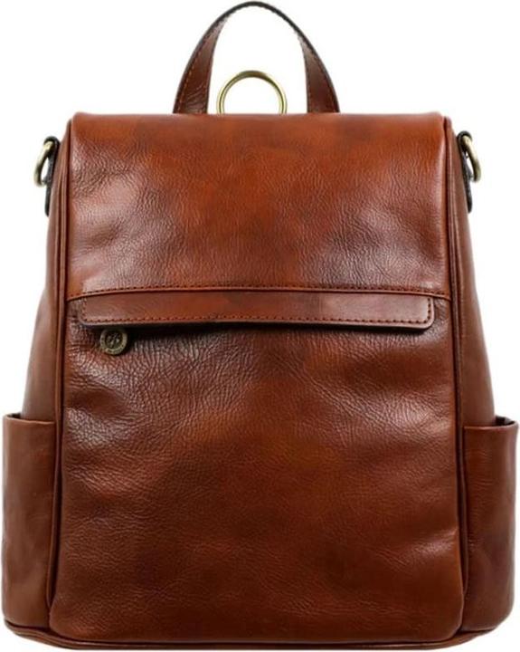 Image du produit Only-Bags.Store Sac à dos en cuir brun cognac pour femme (8 l)